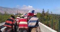 La concurrida y familiar marcha de los huasos de Catemu en apoyo al rodeo La concurrida y familiar marcha de los huasos de Catemu en apoyo al rodeo