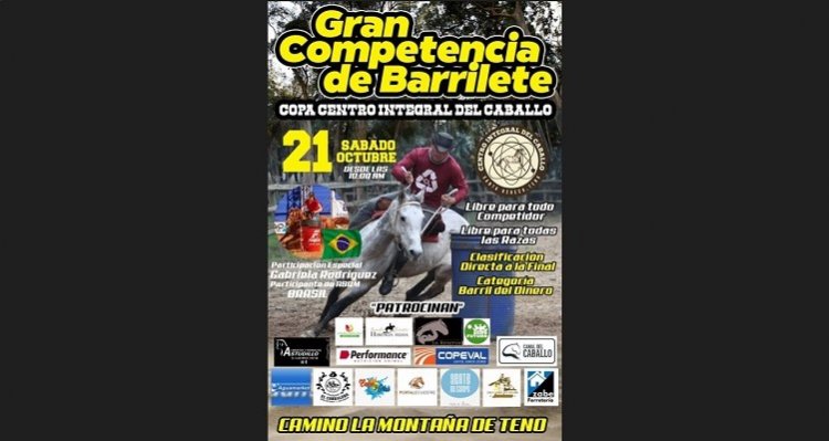 La acción de Chile Barrilete vuelve al Centro Integral del Caballo en Santa Rebeca este sábado