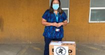 Club San Vicente donó 3.000 mascarillas al sector de Urgencias del Hospital de la comuna
