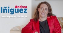 Andrea Iñíguez, candidata a la Constituyente: 