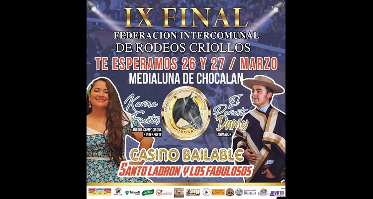Federación Intercomunal de Rodeos Criollos se traslada a Chocalán para correr su IX Final