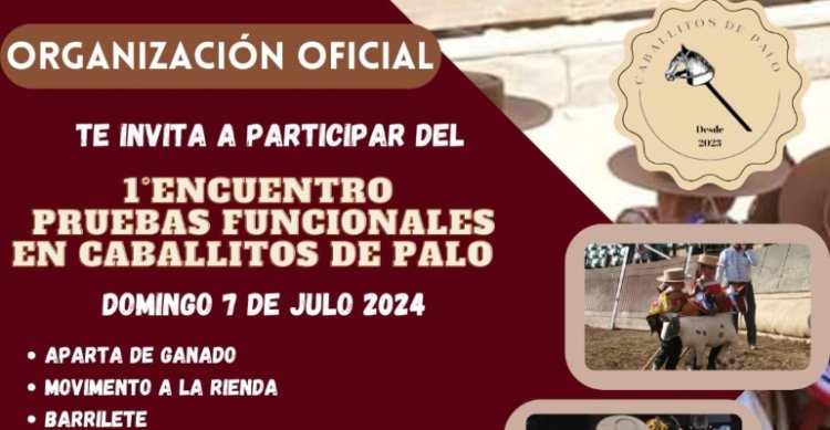 Este domingo se realizará el I Encuentro de Pruebas Funcionales en Caballitos de Palo