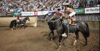 Felipe Undururraga y Luis Huenchul preparan los aperos para salir a las quinchas