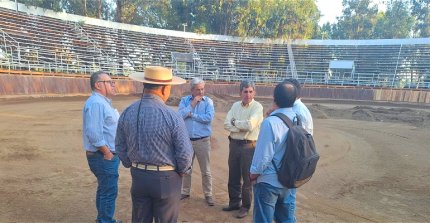 Asociación Ñuble avanza en trabajos de la Medialuna de San Carlos para el Repechaje Centro Sur