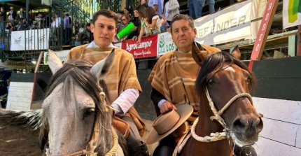 Muñoz y Valenzuela, la primera collera de Maule Sur en llegar a El Chileno