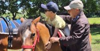 Gran iniciativa: Las sesiones de equinoterapia para niños en el Club de Rodeo San Clemente