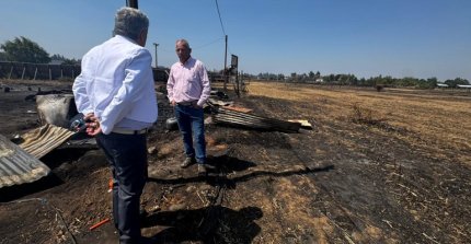 La ayuda a bomberos y corralero afectado por los incendios en Ñuble