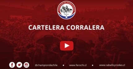 La Cartelera de TV Corralera para los rodeos del 17, 18 y 19 de abril